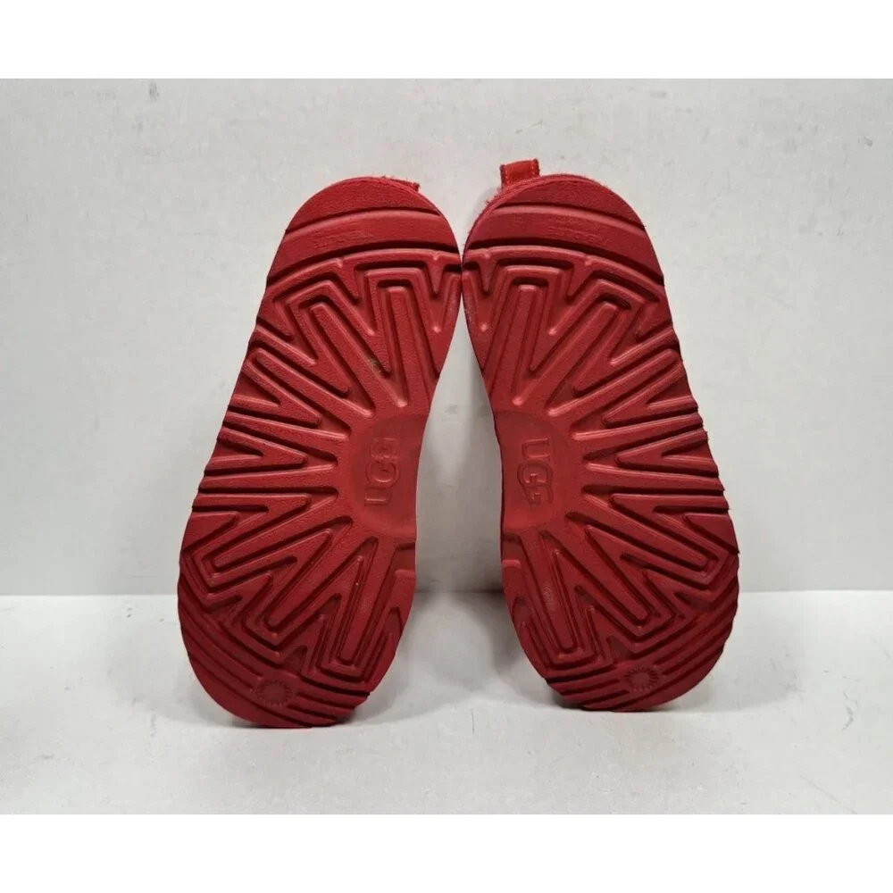 Ugg x Elmo Neumel II 2 Boots 1127431K Red Suede Kids Size 2‎ Sesame Street